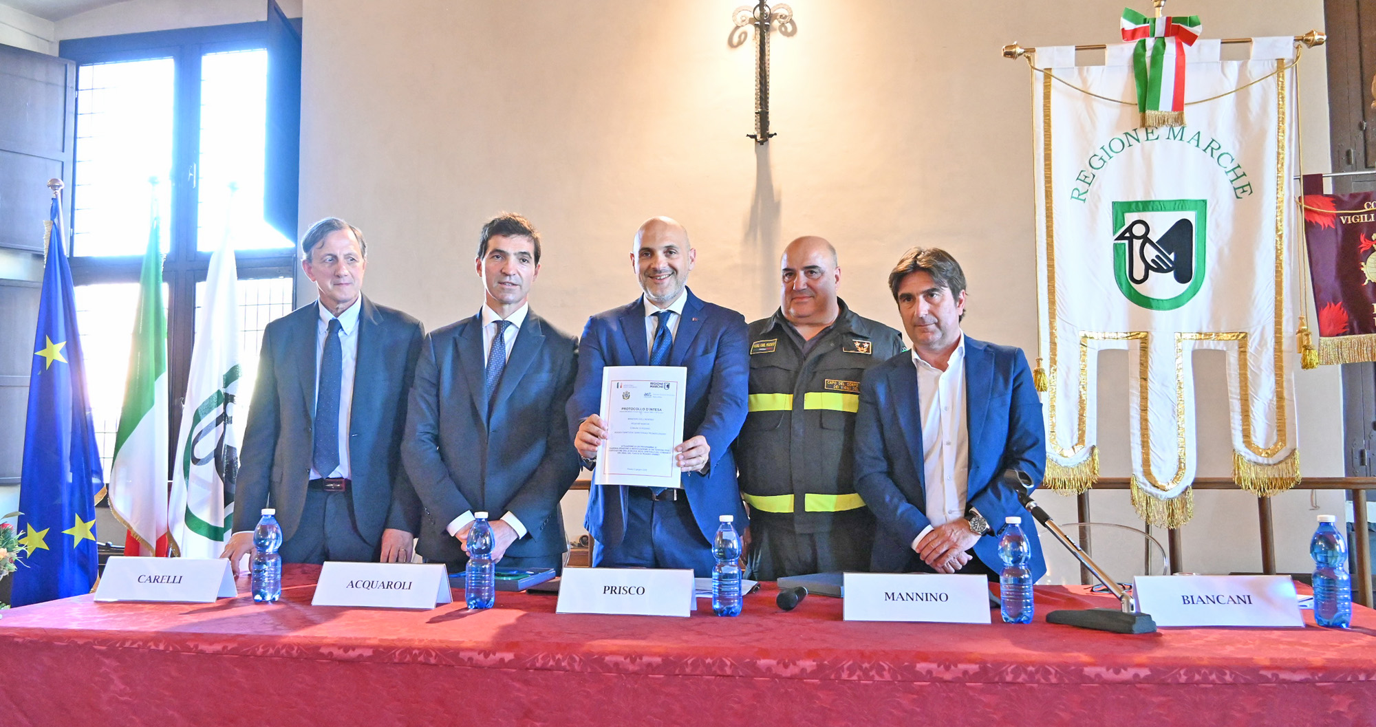 Marche, firmato il protocollo per nuova caserma Vigili del fuoco di Pesaro Marche, firmato il protocollo per nuova caserma Vigili del fuoco di Pesaro