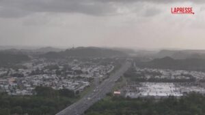 Una nube di polvere del Sahara avvolge i Caraibi