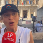 Gaza, Anna Foglietta al presidio a Montecitorio: “Il governo israeliano fa pulizia etnica”