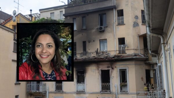 L'appartamento in viale Abruzzi a Milano in cui si è sviluppato il rogo in cui è morta la 48enne Sueli Leal Barbosa