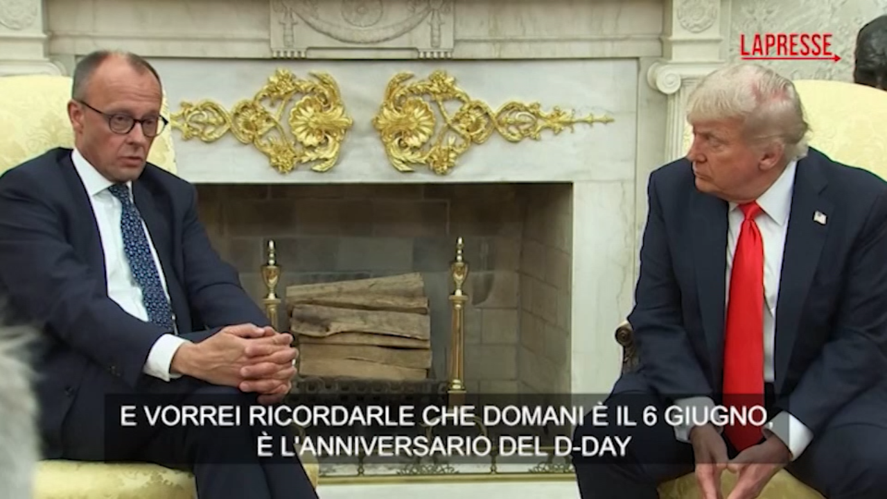 D Day, Trump a Merz: “Non è stato un giorno piacevole per il vostro Paese” D Day, Trump a Merz: “Non è stato un giorno piacevole per il vostro Paese”