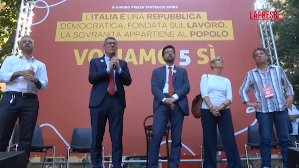 referendum 8 e 9 giugno landini obiettivo esplicito è quorum dire di non votare è paraculaggine