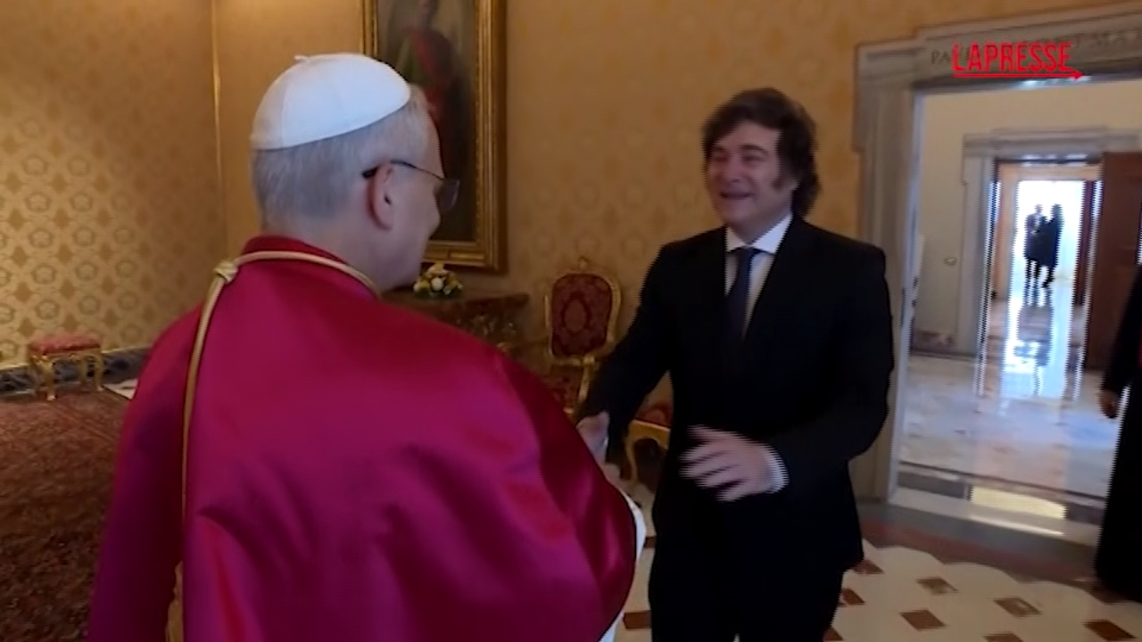 Papa Leone XIV riceve il presidente argentino Milei in Vaticano