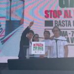 Manifestazione a Roma per Gaza, l’appello dei leader dal palco a votare per i referendum