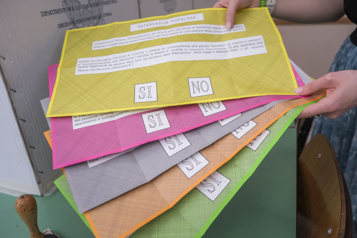 Referendum 8 e 9 giugno, urne chiuse alle 15. Quorum lontano