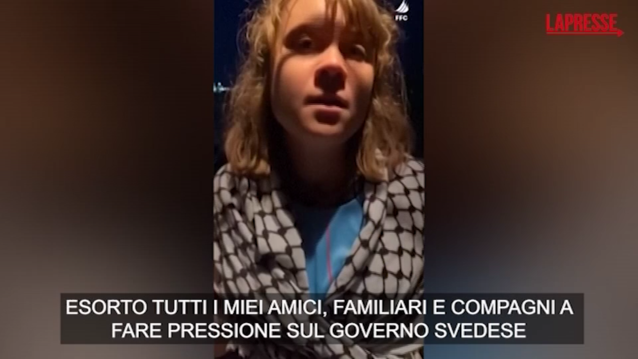 gaza israele abborda nave con aiuti a bordo greta thunberg il suo video