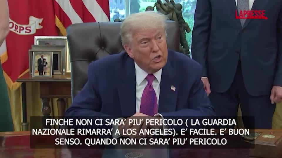 Usa, Trump: “Soldati a Los Angeles fino a quando non ci sarà più pericolo”