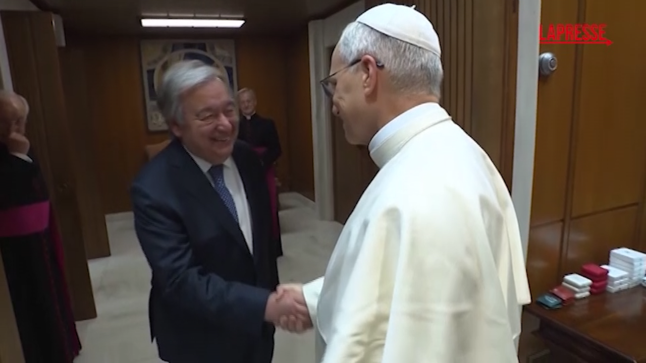 vaticano papa leone xiv incontra segretario onu guterres