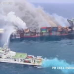 India, in fiamme nave portacontainer con a bordo merci pericolose
