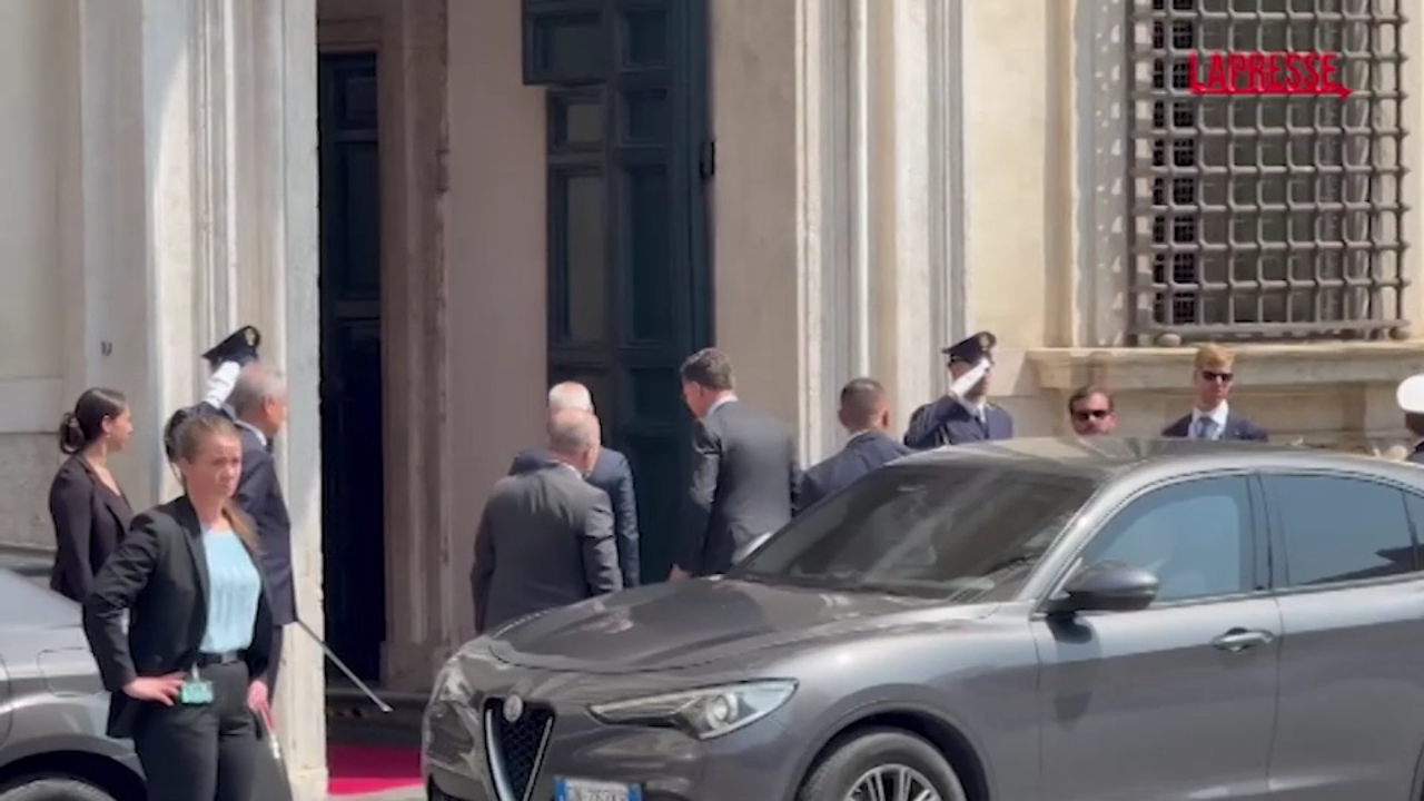 Nato, segretario Rutte arriva a palazzo Chigi da Meloni Nato, segretario Rutte arriva a palazzo Chigi da Meloni