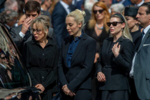 Funerali di Stato di Silvio Berlusconi nel Duomo di Milano Marina e Barbara Berlusconi