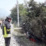 Verona, precipita ultraleggero: 2 feriti gravi, interrotta linea ferroviaria Brennero