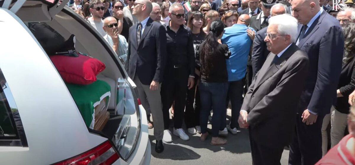Ostuni: funerali di Carlo Legrottaglie, carabiniere ucciso in sparatoria. Presente Mattarella