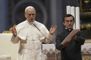 Papa Leone XIV nell'udienza giubilare di sabato 14 giugno in Vaticano