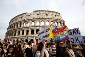 Foto d'archivio da un Roma Pride