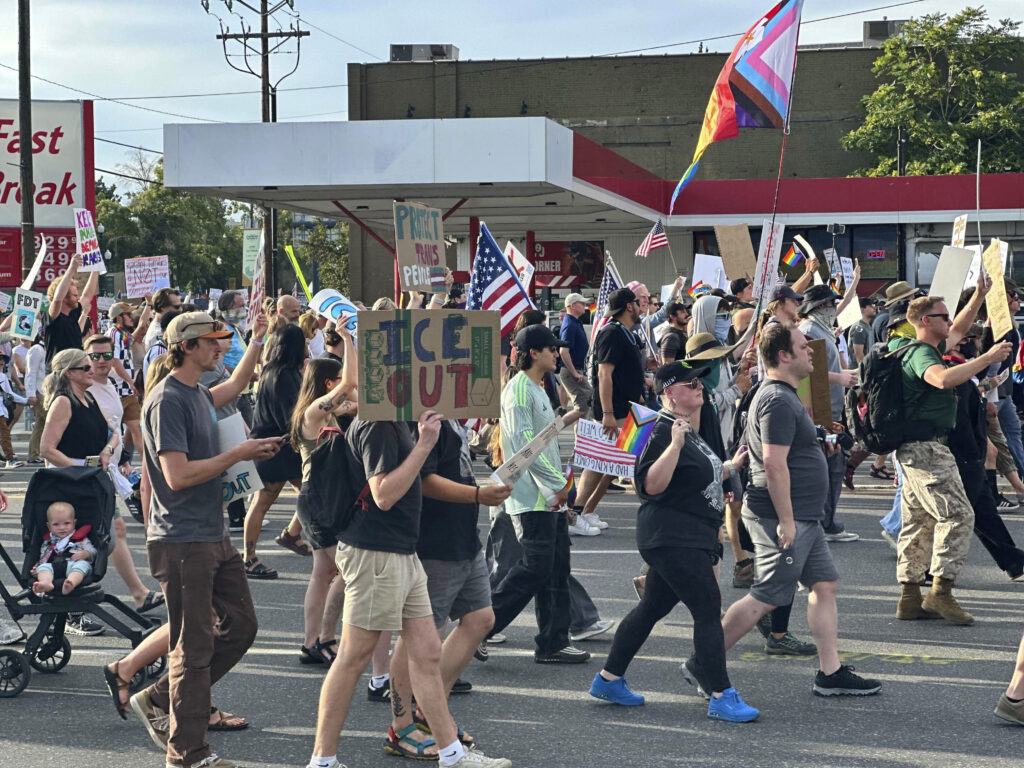 Usa, morto il 39enne ferito nelle proteste anti Trump nello Utah Usa, morto il 39enne ferito nelle proteste anti Trump nello Utah