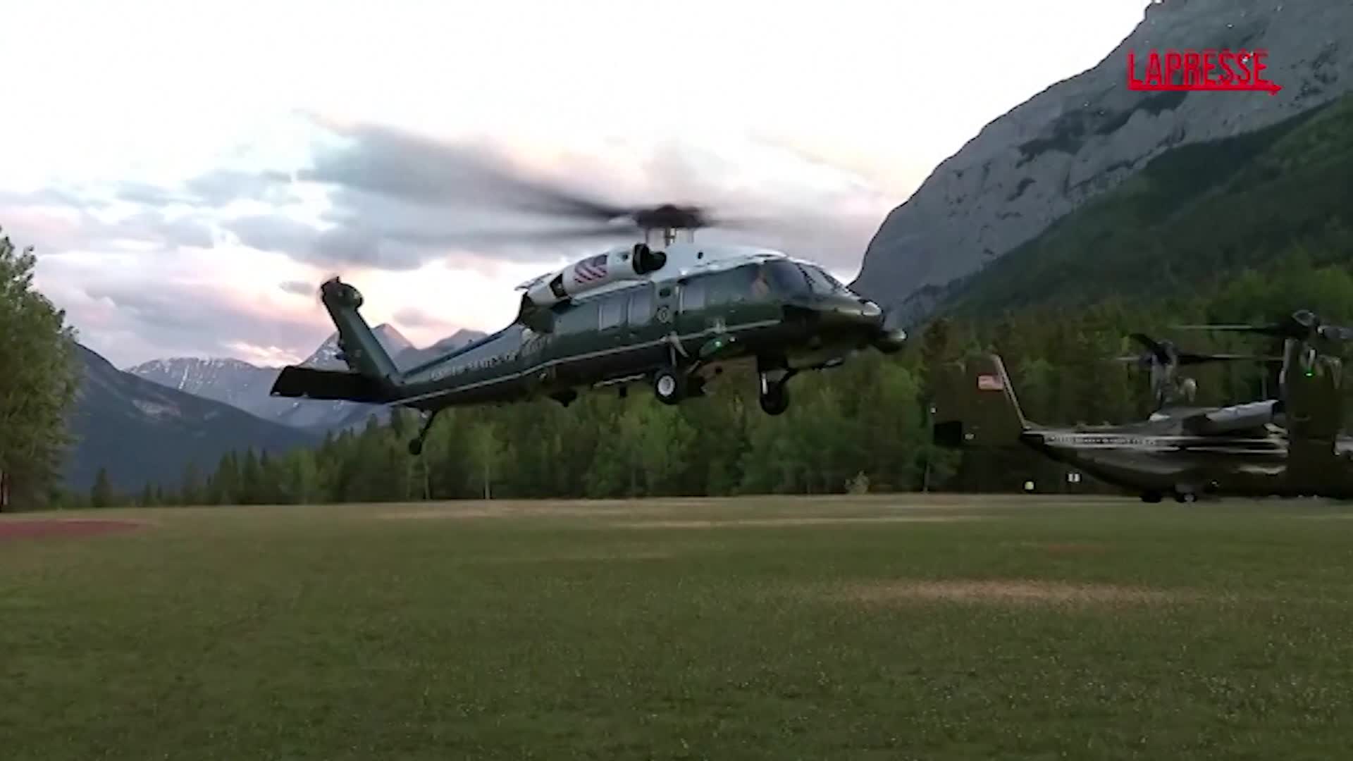 G7, l’arrivo di Donald Trump a Kananaskis G7, l’arrivo di Donald Trump a Kananaskis