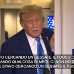 Israele-Iran, Trump: “Non voglio un cessate il fuoco ma qualcosa di meglio”