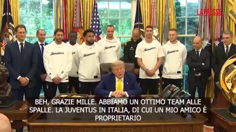 Mondiale per Club, Trump accoglie la squadra della Juventus alla Casa Bianca Mondiale per Club, Trump accoglie la squadra della Juventus alla Casa Bianca