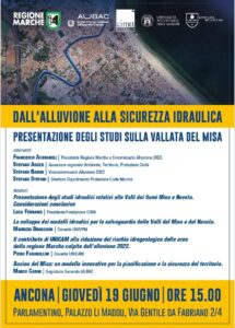 Marche, domani l’evento Dall’alluvione alla sicurezza idraulica