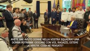 La domanda di Trump alla Juve: “Le donne potrebbero giocare con voi?”