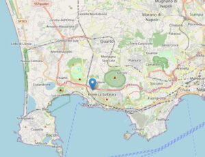 L'epicentro del terremoto nella notte del 21 giugno ai Campi Flegrei