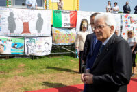 Il presidente della Repubblica, Sergio Mattarella, in una commemorazione della strage di Capaci