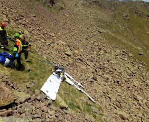 L'ultraleggero precipitato in Trentino provocando la morte dei due occupanti