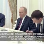 Israele-Iran, Putin: “Aggressione immotivata e senza giustificazioni”