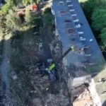 Ucraina, raid russo su Kiev: edifici ridotti in macerie