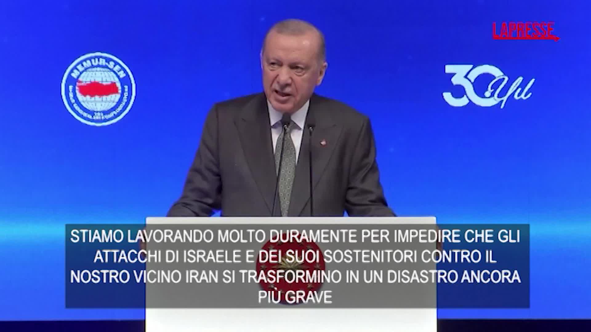Erdogan: “Non approviamo gli attacchi alla sovranità dell’Iran” Erdogan: “Non approviamo gli attacchi alla sovranità dell’Iran”