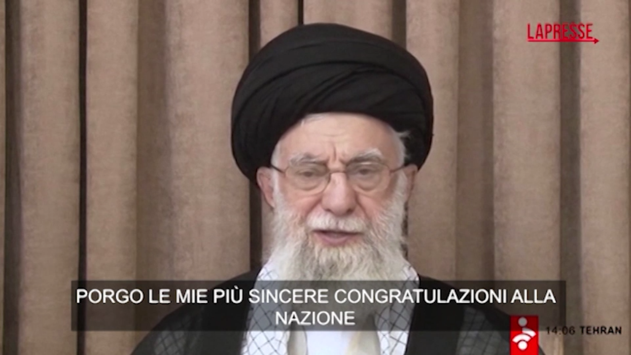 iran khamenei in un video si congratula per la vittoria dato schiaffo agli usa