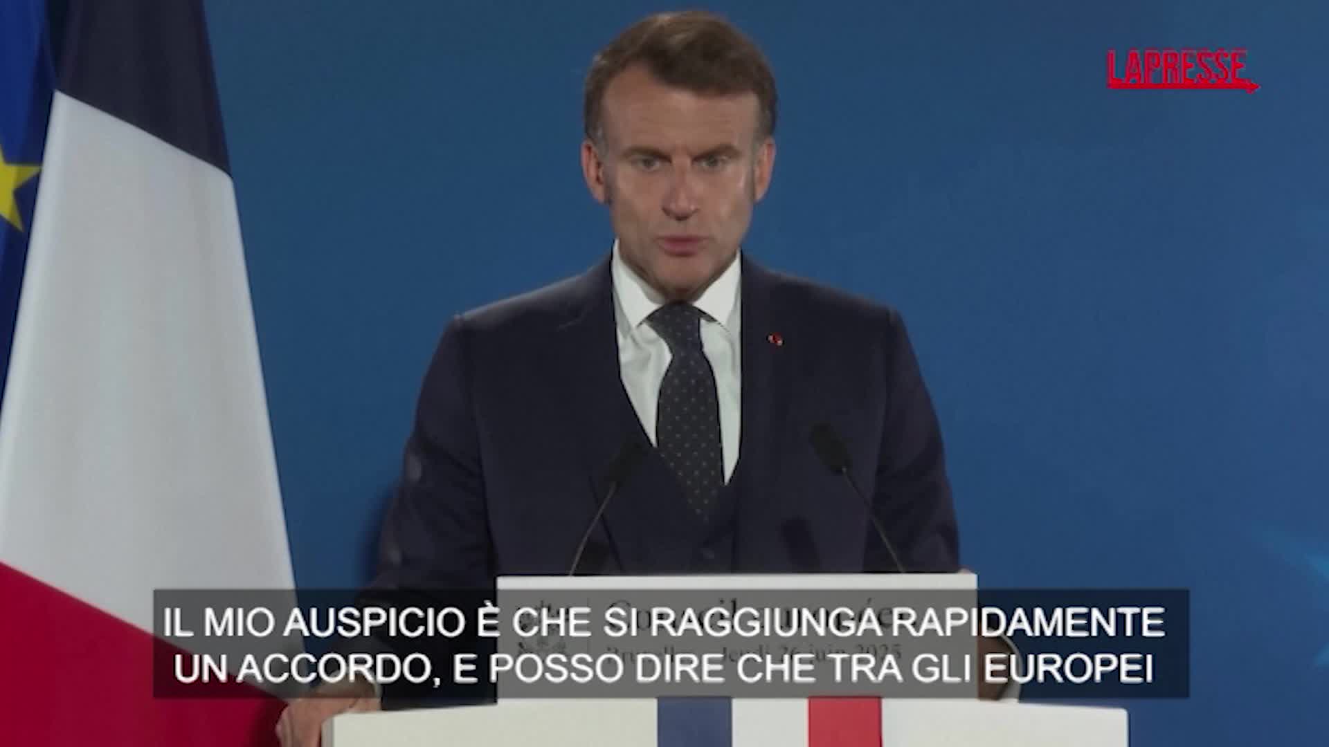 Dazi, Macron: “Pronti a un accordo con Trump, ma non a ogni costo” Dazi, Macron: “Pronti a un accordo con Trump, ma non a ogni costo”