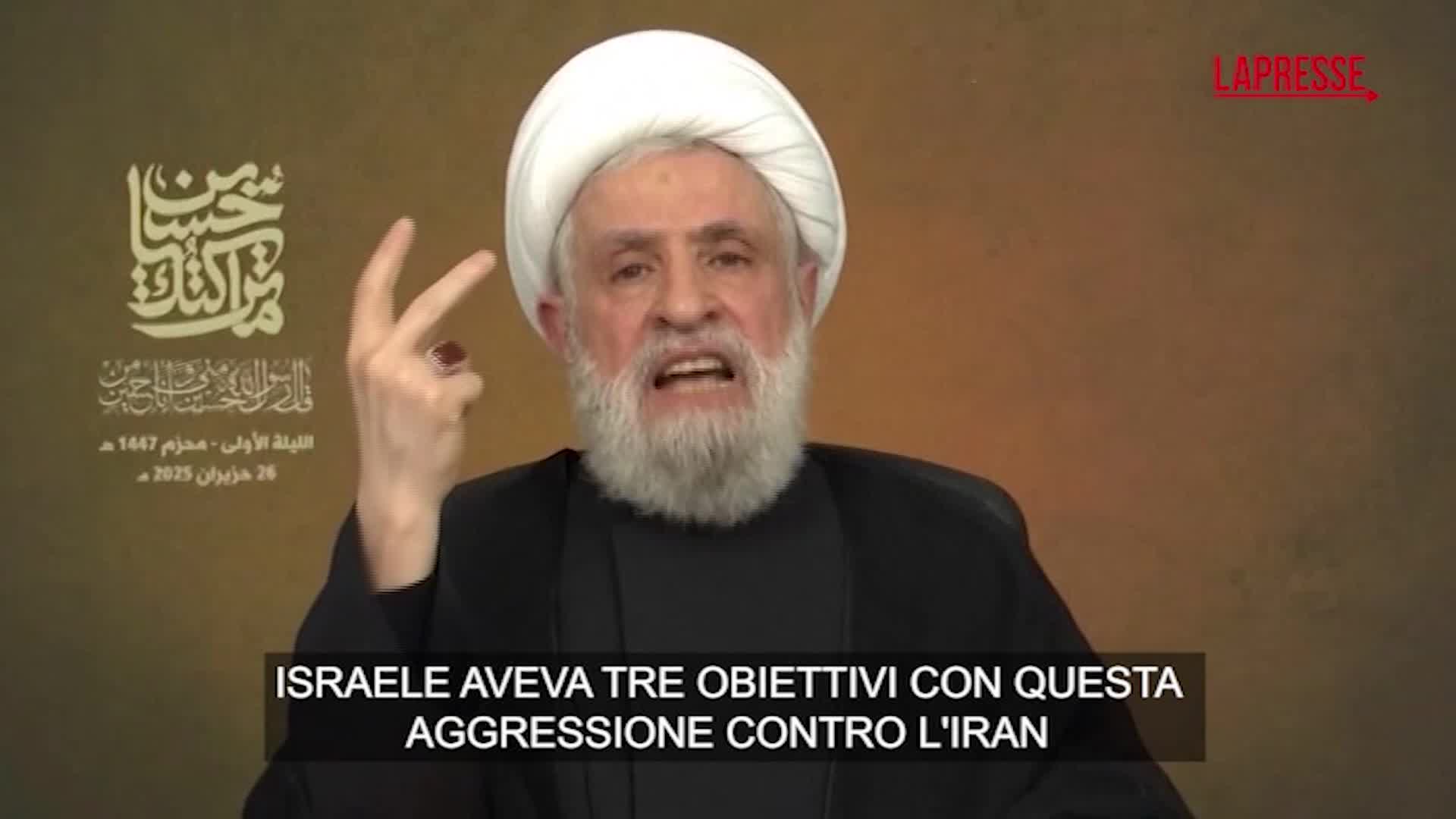 iran il leader di hezbollah in tv gli obiettivi di israele sono completamente falliti