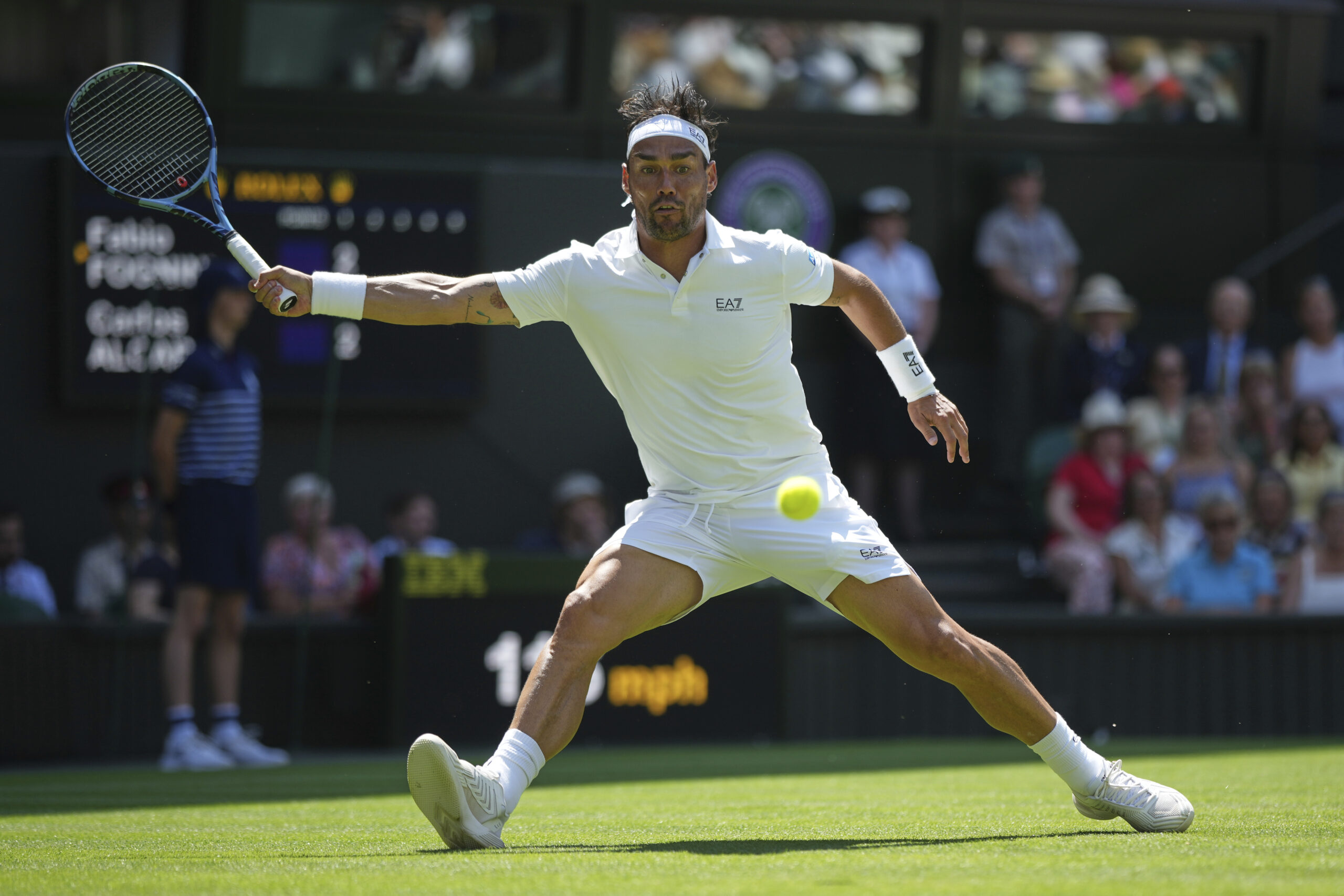 Wimbledon 2025, Fognini cede ad Alcaraz: lo spagnolo vince in 5 set
