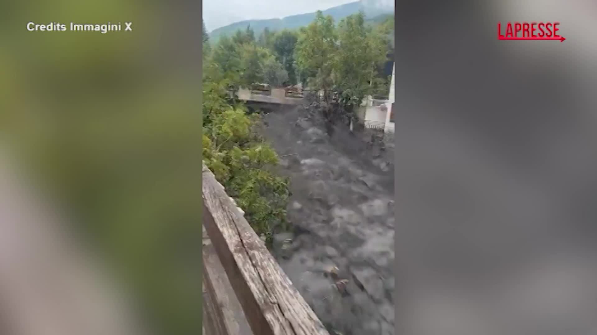 Maltempo a Bardonecchia, esonda il rio Frejus: le immagini del fiume di fango Maltempo a Bardonecchia, esonda il rio Frejus: le immagini del fiume di fango