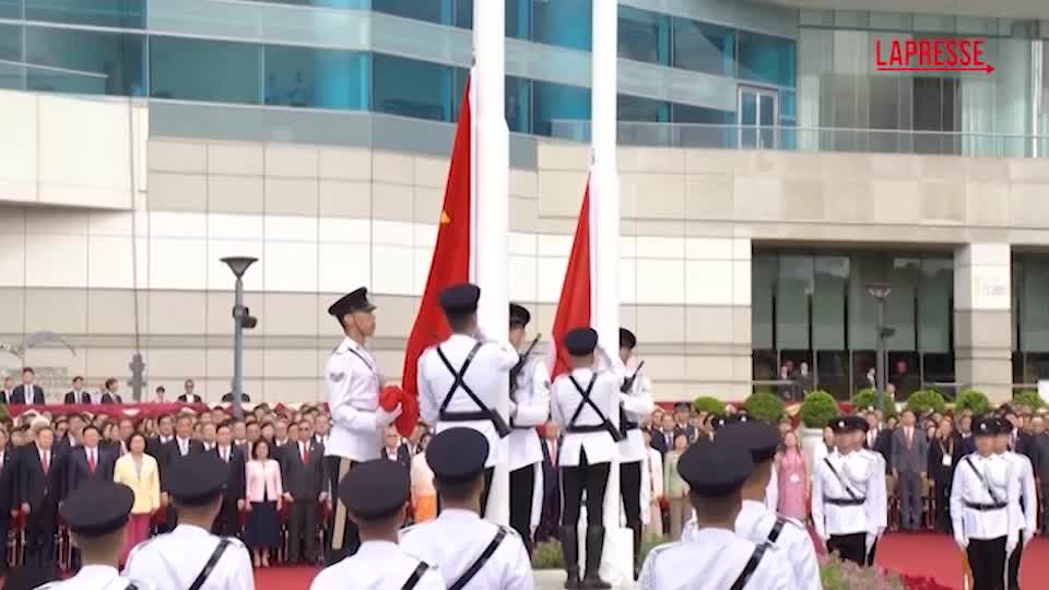 Hong Kong, cerimonia per il 28esimo anniversario del ritorno alla Cina Hong Kong, cerimonia per il 28esimo anniversario del ritorno alla Cina