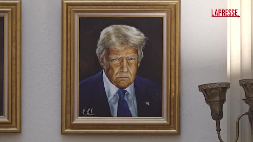 Nuovo ritratto di Trump appeso nella sede del governo in Colorado