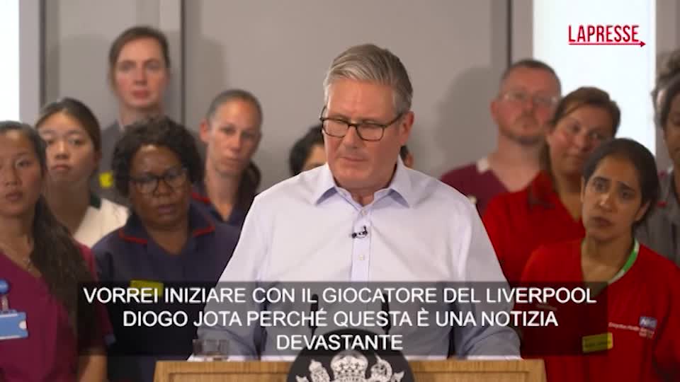 Diogo Jota, il cordoglio del primo ministro britannico Starmer