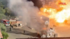 Esplosione Roma: il momento della deflagrazione