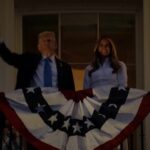 Il bacio di Trump e Melania, il siparietto virale durante i festeggiamenti del 4 luglio