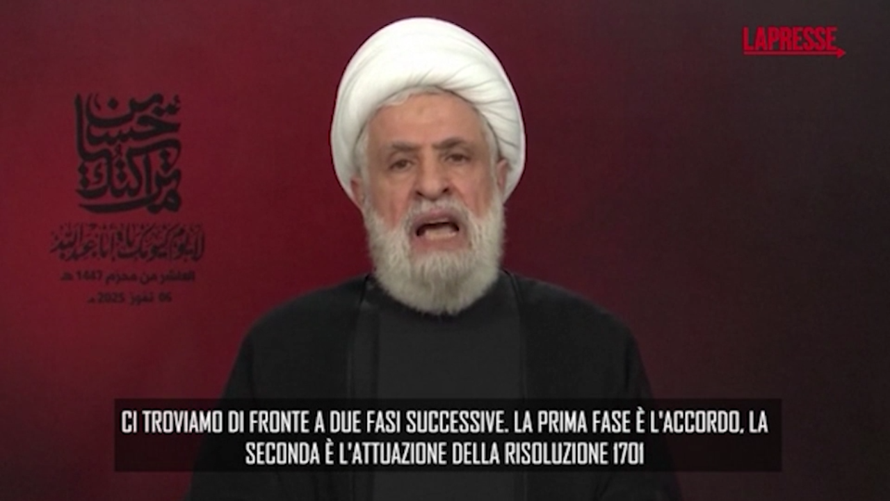 Libano, il leader di Hezbollah dice no al disarmo: “Israele deve fermare le aggressioni” Libano, il leader di Hezbollah dice no al disarmo: “Israele deve fermare le aggressioni”