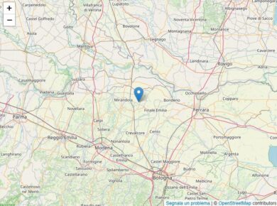 Terremoto Modena, scossa 3.6