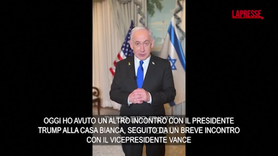 gaza netanyahu con trump parlato di sforzi per rilascio ostaggi