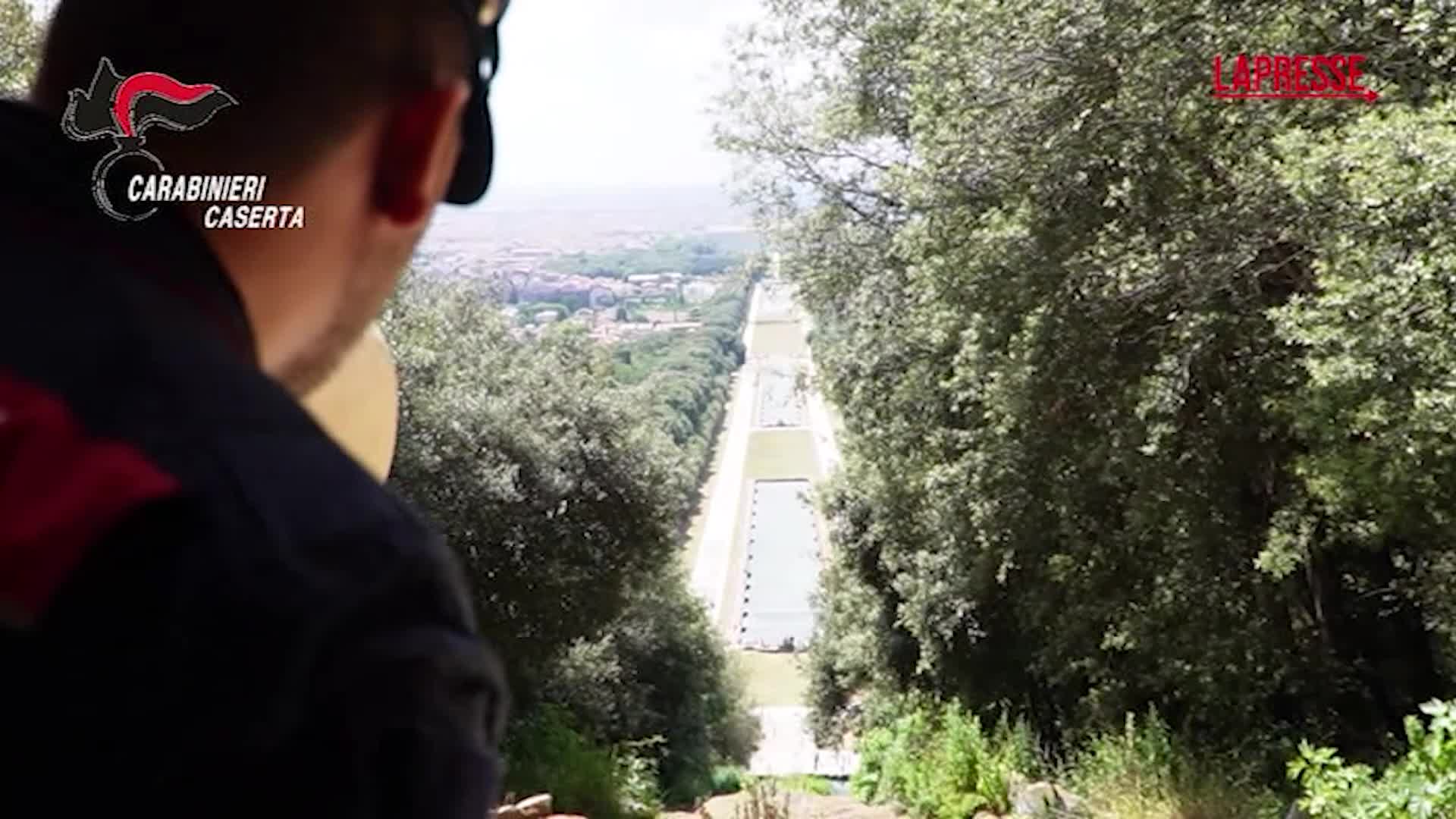 caserta ruba acqua a fontane reggia con allaccio abusivo le immagini