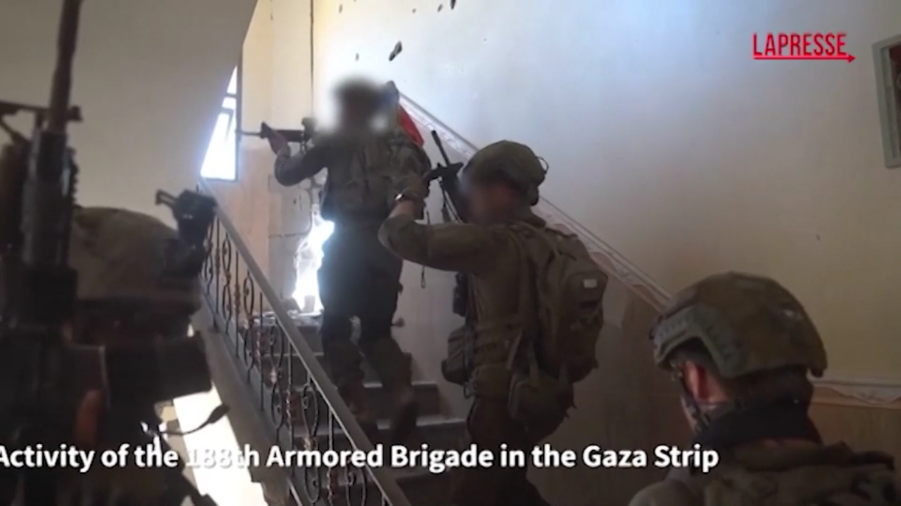 gaza le truppe israeliane in azione il video