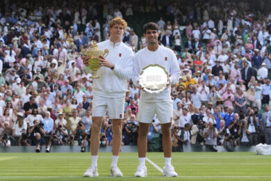Ascolti tv 13 luglio, boom per finale Sinner-Alcaraz a Wimbledon 2025