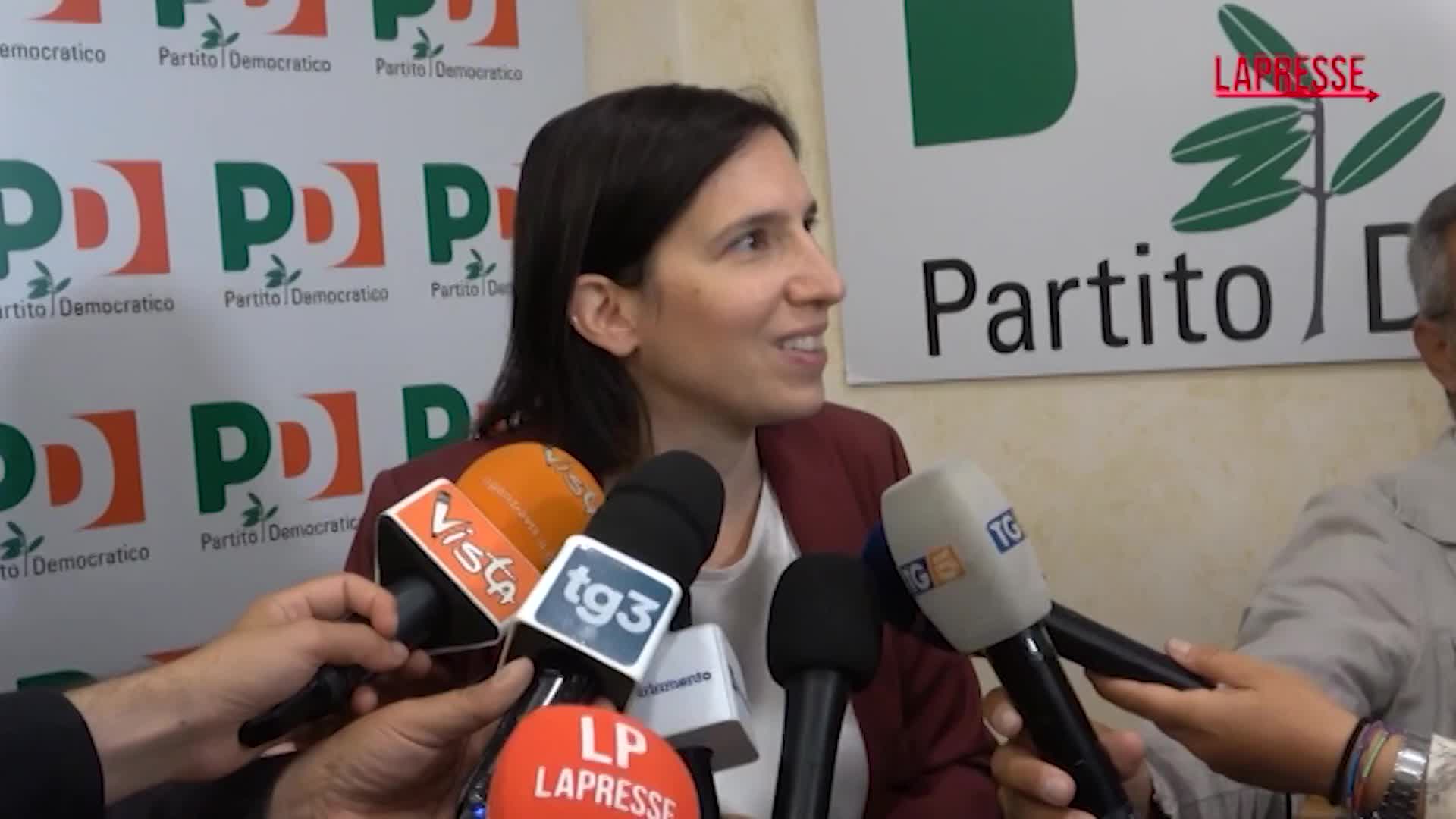 Dazi, Schlein: "Meloni arrendevole, sostenga negoziato Ue e valuti contromisure" Dazi, Schlein: "Meloni arrendevole, sostenga negoziato Ue e valuti contromisure"
