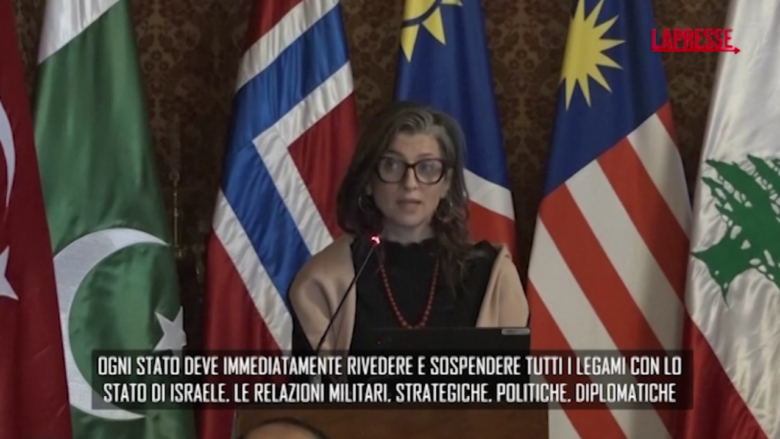 Gaza, Albanese: "Da Israele e dagli Stati che lo appoggiano atteggiamenti mafiosi"