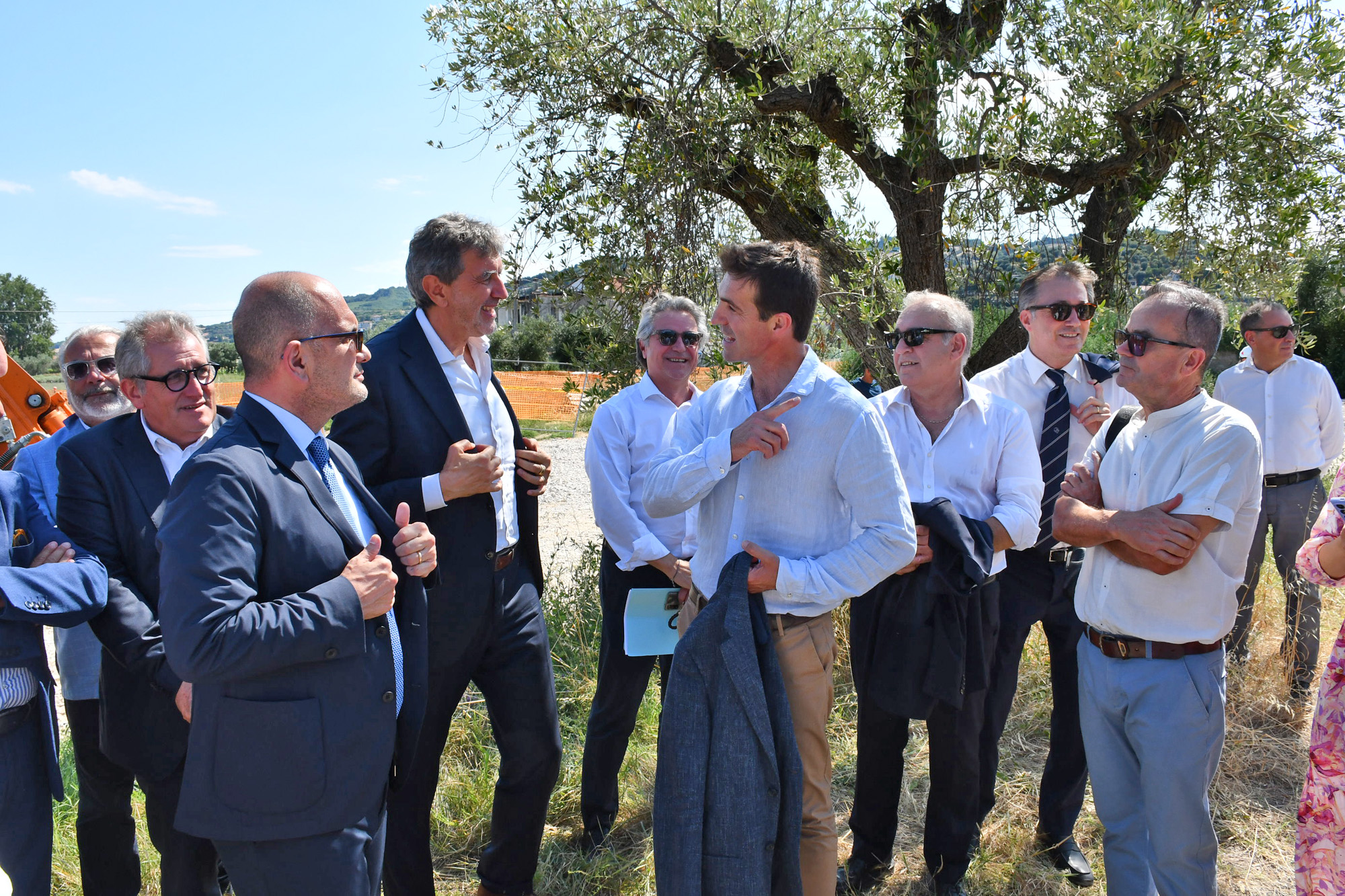 Marche, Regione nel cantiere del ponte ciclopedonale sul fiume Tronto Marche, Regione nel cantiere del ponte ciclopedonale sul fiume Tronto